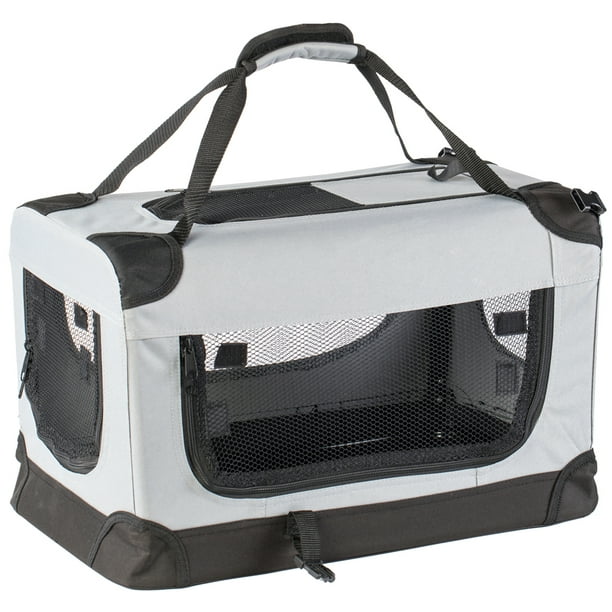 SoftSided Mesh Foldable Pet Travel Carrier, Airline Approved Pet Bag