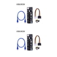 thumbnail image 3 of ZheElen 100Pcs VER 003 USB 3.0 PCI-E Riser 1X 4x 8x 16x Extender Riser Adapter Card SATA 15pin Male to 4pin Power Cable For Black 30CM 2Set, 3 of 6