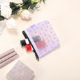 thumbnail image 4 of 1 Pc Bolsa de Cosméticos Portátil para Mujeres para Vacaciones, Viajes de Negocios, Gimnasio, Malla de Nylon Negra-S, 4 of 4