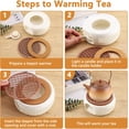 thumbnail image 4 of Ceramic teapot warmer, tea warmer for teapots, small warmer with tea light holder for teacups and teapots, white (without tea light, without teapot), 4 of 5