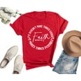 thumbnail image 3 of Faith Shirt, Christian Shirts for Women & Men, Jesus T-Shirt, Christian Gifts, Graphic Tee Red, 3 of 3