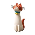 thumbnail image 2 of 7.87in Cat Vase Clearance Handcrafted Quirky Cat Vase, Whimsical Ceramic Cat Flower Vase, Funny Kitty Planter for Desk, Shelf, Boho Home Decor, Unique Gift for Cats Lovers, 2 of 8