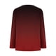 thumbnail image 5 of Mujeres de Manga Larga Tops Casual de Moda Gradiente Impresión Cuello Redondo Plegado Tamaño Superior para Uso Diario Y de Fiesta, 5 of 5