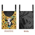 thumbnail image 7 of ZIATUBLE Sunflower Cow Clothespin Bag Holder Butterfly Clothes Pins Hanging Bag Easy to Clean Hanging Pantry Organizer for Storage Bags Reusable Clothes Pin Bag to Hang On Line, 7 of 7