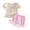 style-01 Pink, variant on Kogui Outfits Baby Girl French Terry Drop Shoulder T-Shirt & Shorts Outfit Infant to Little Kid 3 6 9 12 18 24 Months 2T 3T 4T (Yellow,2-3 Years)