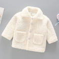 thumbnail image 2 of Mercatoo Girls Fl𝐞ece Jacket Winter Fuzzy Flannel Sherp 1 𝐂hunky Button Down Coat Kids Toddler Long Sleeve Wool Thermal Clothes, 2 of 4
