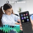 thumbnail image 3 of MP3 Player, 1.8 Inch Color Screen HiFi Sound Portable Music Player with Independent Volume Control, Support Picture Video Book Recording for Daily Entertainment, 3 of 7