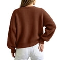 thumbnail image 5 of Edvintorg Womens Cardigan Long Sleeve Casual Sweater Fall Winter Open Front Knit Cardigans Women's Clothing Red S-XL, 5 of 6