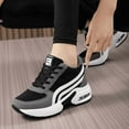 thumbnail image 7 of Women's Platform Sneakers Wedges  Lace Up Shoes Increase Fashion Sneakers for Womens Girls, 7 of 7