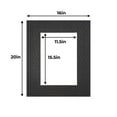thumbnail image 2 of Textured Photo Mats - Morocco Black 16x20 for 12x16 Photos - Fits 16x20 Frame, 2 of 6