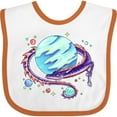 thumbnail image 3 of Inktastic Space Dragon and Planet Boys or Girls Baby Bib, 3 of 4