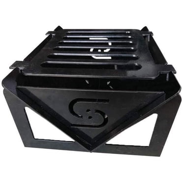 Simond Store Mini Fire Pit/Portable Charcoal Grill for Camping and Hiking (HIBACHI Grill)