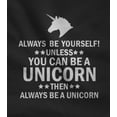 thumbnail image 2 of TeeStars Women's - Be Yourself Unless You Can Be A Unicorn Hoodie XX-Large Black, 2 of 2