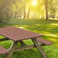 thumbnail image 7 of 8ft Picnic Table and Bench Cover, Camping Essentials RV Gear, 96 in Waterproof Windproof Outdoor Tablecloth, 7 of 7