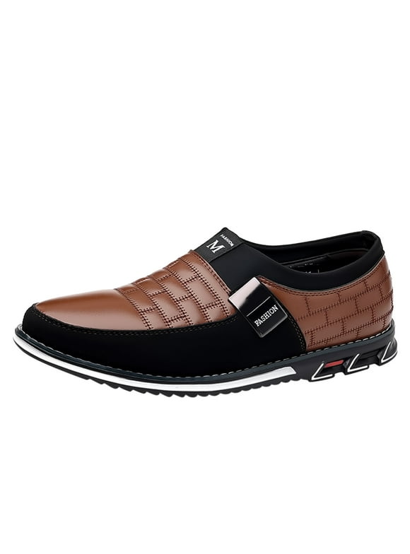 Mens Leather Sole Shoes Dancing