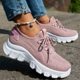 thumbnail image 5 of Walking Shoes Women,Women's Fashion Sneakers,Athletic Shoes Women,Womens Shoes Running Sneakers Tennis Non Slip Walking Gym Workout Athletic Comfortable Fashion saport Casual Shoe,Pink,9, 5 of 8