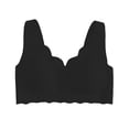 thumbnail image 4 of Gymayou Women Front Closure Seamless Minimizer Bra for Large Bust Padded Wireless Gathered Beauty Back Lingerie ront Snap Comfort Underwear Black L, 4 of 5