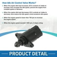 thumbnail image 7 of Unique Bargains Car Idle Air Control Valve for Chrysler 300M 1999-2001 Replace No.4861035 IACV Idle Motor Idle Air Control Valve for Stable Engine Operation, 7 of 7