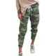 thumbnail image 4 of Pantalones de pies casuales con estampado de camuflaje Pantalones de cintura elástica con cordón para mujer, 4 of 4