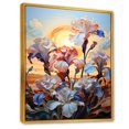 thumbnail image 2 of Designart "Sunrise Illuminates Irises' Beauty" Irises Floater Framed Wall Art Prints, 2 of 5