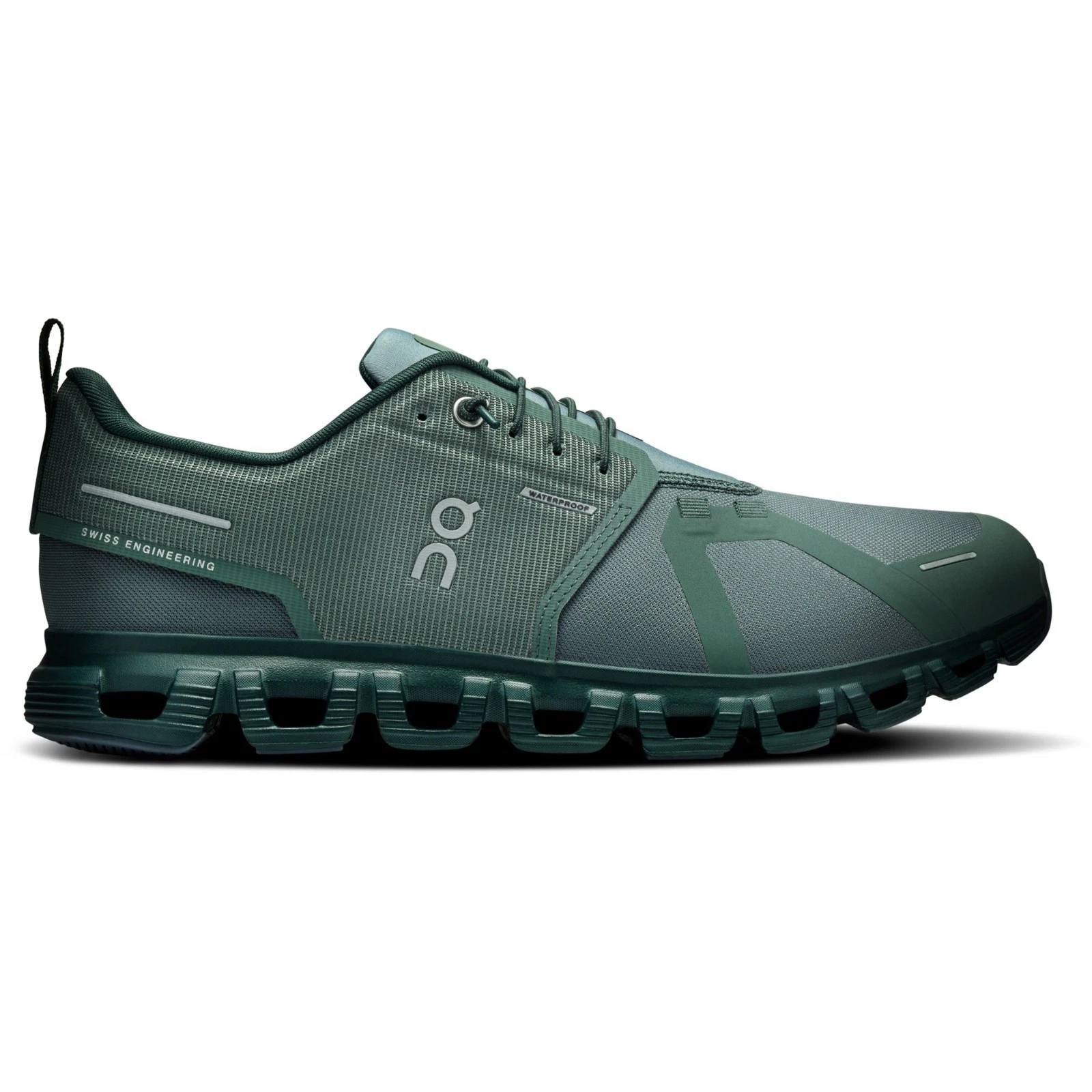 On Cloud 6 Waterproof Shoes - Men's Color: Olive/Evergreen