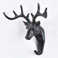 thumbnail image 4 of Coofit Wall Hook Creative Deer Head Shape Decorative Coat Hook Hat Hook for Home, 4 of 10