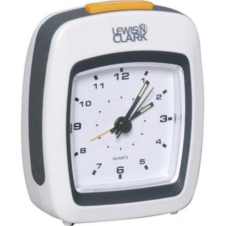 Lewis N. Clark Lite Touch Analog Travel Alarm Clock