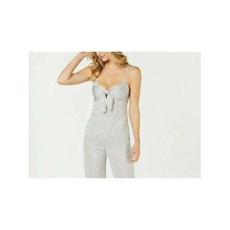 

INC Intimates White Striped Everyday Shirt Size: M