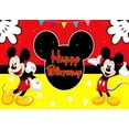 thumbnail image 3 of Disney dibujos animados Mickey Mouse niños feliz 1er cumpleaños fiesta fondo decoración Baby Shower fotografía Banner, 3 of 5