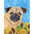thumbnail image 1 of Pug Canvas Flag - House Size, 28 x 40 in., 1 of 1