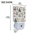 thumbnail image 4 of Yayeee LED Night Light for The Home Plug in With Light Sensors 2 Pack, White Nordic Christmas House, 4 of 6