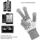 thumbnail image 4 of Women Knitted Gloves TouchScreen Winter Snow Flower Printing Warm Mittens Unisex, 4 of 5