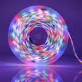 thumbnail image 1 of Tira LED de 10 m, tira LED RGB 3528, kit de luces LED multicolor con control remoto de 44 teclas y cable USB para decoración de bodas, dormitorios, fiestas, Navidad y bares (10 m), 1 of 4