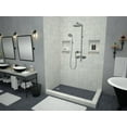 thumbnail image 4 of Tile Redi 3060Ldr Redi Base 30" X 60" Rectangular Shower Base - Chrome, 4 of 6