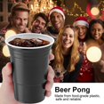 thumbnail image 4 of Beer Pong Beer Pong Set Beer Pong Cups Beer Pong Cup No Tóxicos Para Fiesta Beer Pong Set Beer Pong Drinking Game Set Beer Pong Cups-25 CupsBlack, 4 of 8
