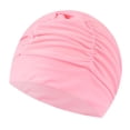 thumbnail image 3 of BAOSITY Swimming Cap Surfing Hat Elastic Ear Protection Long Hair Swimming Hat Bathing Cap for Sailing Intensive Training Competition Light Pink, 3 of 8