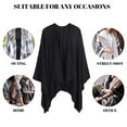 thumbnail image 6 of zttd shawl wraps for women blanket scarf cardigan loose open front elegant poncho cape, 6 of 8