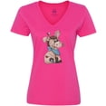 thumbnail image 3 of Inktastic Western Dilly Donkey Women's V-Neck T-Shirt, 3 of 5