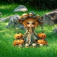thumbnail image 4 of BZPIZ Under 5 2D Halloween Pumpkin Witch Decorations Outdoor Acrylic Halloween Yard Signs with Stakes Waterproof Lawn Decorations for Garden Yard Patio Party Decor, 4 of 6