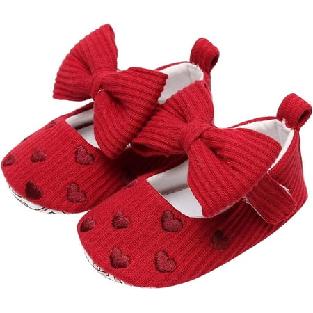

QWZNDZGR Baby Toddler Girls Soft Sole Leather Shoes T-Strap Soft Round Toe Princess Dress Mary Jane Flat Shoes Loafers Moccasins