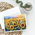 thumbnail image 2 of Sunflowers in Watercolor Greeting Cards and Envelopes Pack of 8 7 in x 5 in, 2 of 3