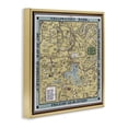 thumbnail image 4 of Stupell Industries Vintage Yellowstone Map History & Language Painting Gold Floater Framed Canvas Art Print Wall Art, 25 x 25, 4 of 10