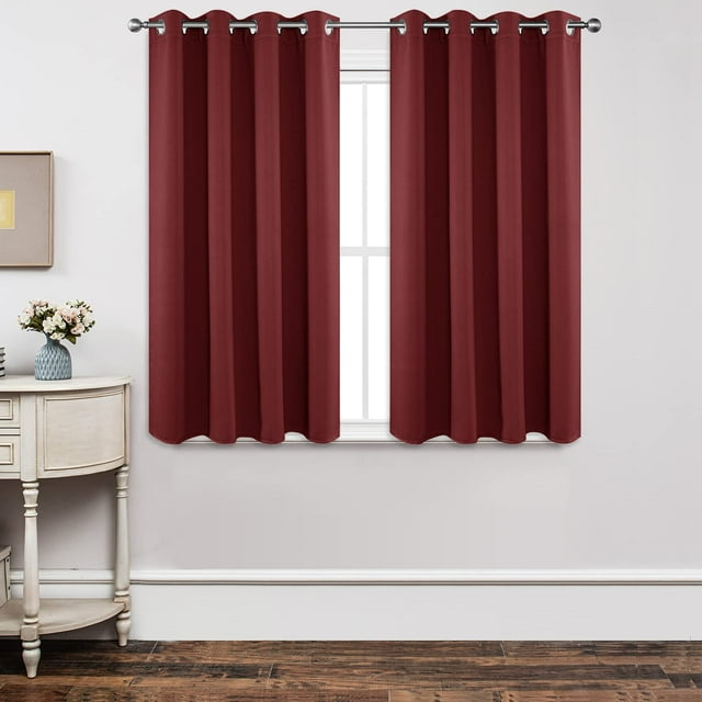 Cortinas Joydeco Burdeos 132x137 cm Paneles Térmicos Aislantes (2 Unidades)