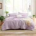 thumbnail image 2 of Seersucker Lavender King Size Comforter Set, 7-Piece All Season Lightweight Bed in a Bag Bedding Set with Comforter, Flat Sheet, Fitted Sheet, Pillowcases and Shams | Soft,Breathable, Lightweight, 2 of 7