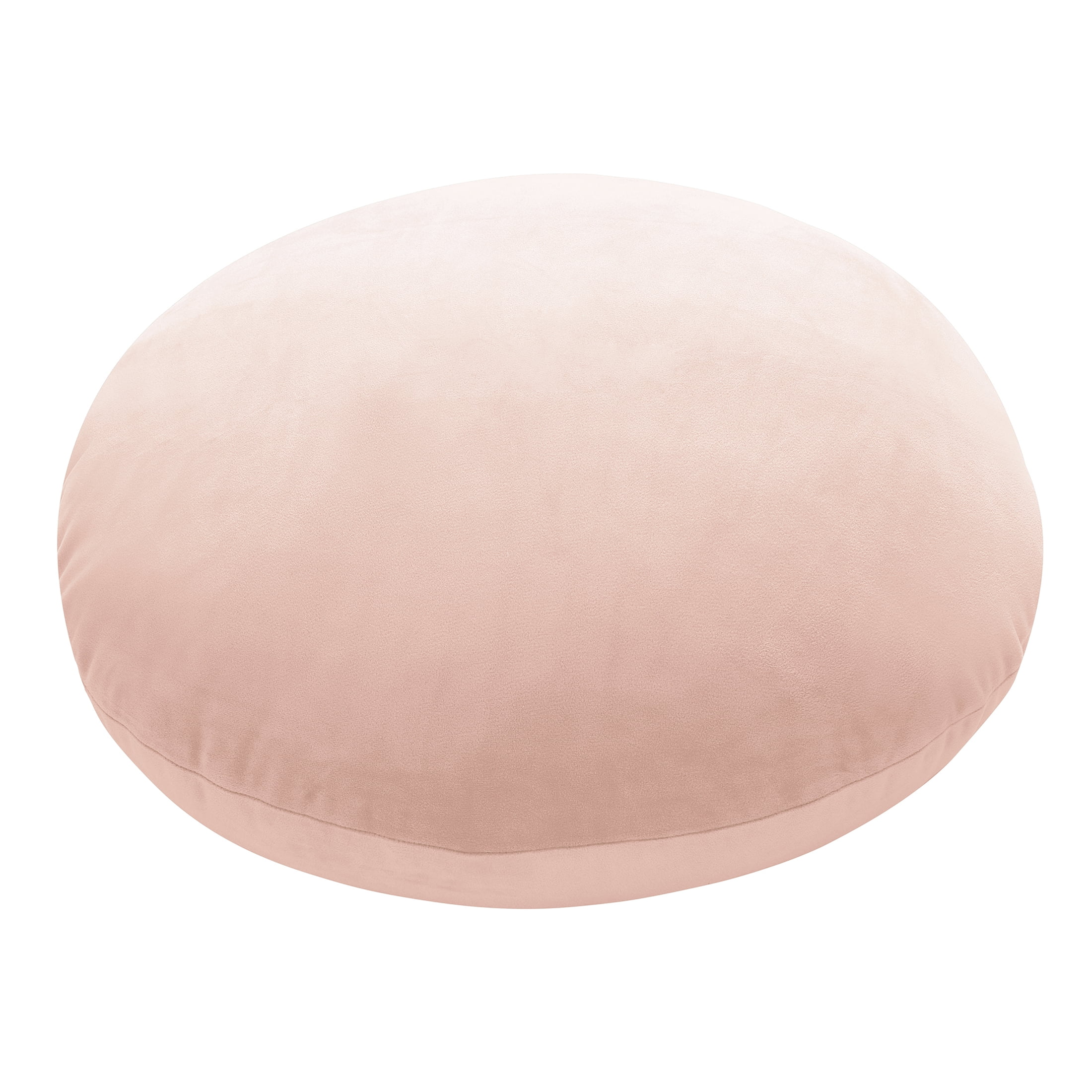 Mainstays 21" x 21" Peach Squishy Extra Soft Round Decorative Pillow, 1-Pack, for All Ages