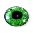 thumbnail image 2 of Intense Green Human Glass Eyes, 2 of 9