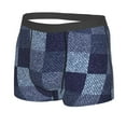 thumbnail image 2 of Disketp Blue Gingham Buffalo Check Men'S Boxer Briefs,Soft And Breathable Cotton Underwear With Comfortflex Waistband, 2 of 9