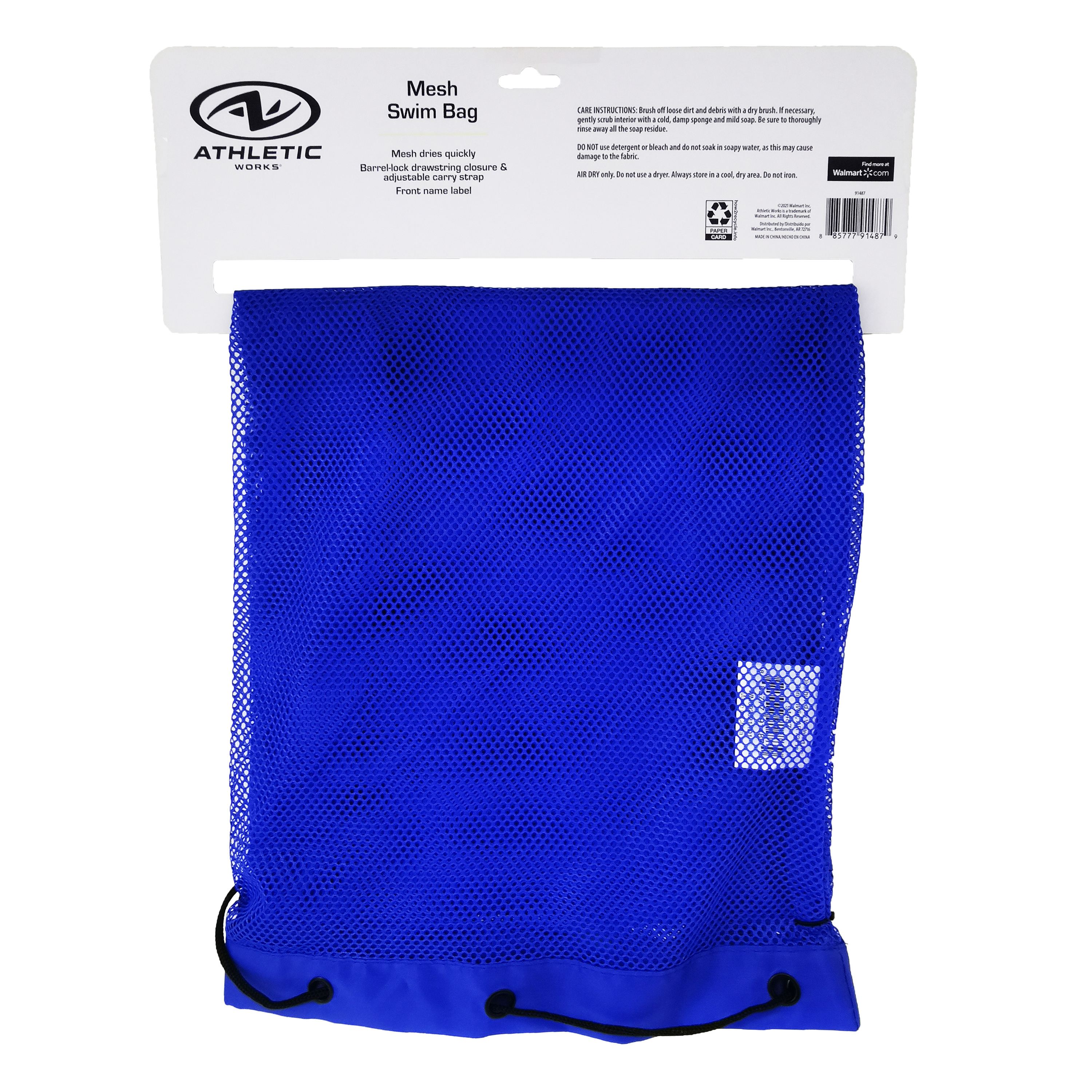 Athletic Works Mesh Swim Gear Bag with Drawstring, Large 75L, 28