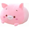 thumbnail image 1 of Almohada corporal cilíndrica con forma de animal de peluche HUOGUO Pink Pig, 1 of 1