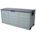 thumbnail image 6 of All Weather UV Pool Deck Box Storage Shed Bin Backyard Patio Outdoor w/ Wheel,75 Gallon Resin Deck Box-Organization and Storage for Patio Furniture Outdoor Cushions,Garden Tools and Pool Toys, 6 of 15
